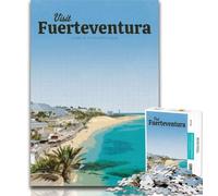 1000 Piece Jigsaw Visit Fuerteventura Jigsaw Puzzles 1000 Pieces for Adults Teens,for Age 14+ Impossible Game Best Gift for Adults And Teenagers 26x38cm