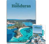 1000 Piece Jigsaw Visit Honduras Puzzles 1000 Pieces for Teenagers,Toys Educational Games Stress Relieving Artists Collection, Fine Art 26x38cm