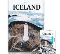 1000 Piece Jigsaw Visit Iceland Jigsaw Puzzles for Adults 1000 Piece,Perfect for Game Nights, Colorful Toy for Home Gift 26x38cm