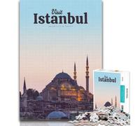 1000 Piece Jigsaw Visit Istanbul Adult Puzzles 1000 Pieces,Toys Educational Games Stress Relieving Wishlist with Santa Claus 26x38cm