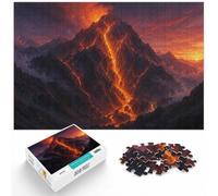 1000 Piece Jigsaw, Volcanic Mountain Eruption, New Year Gift, 1000pcs (75x50cm)