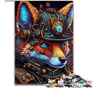 1000 Piece Jigsaw Warrior Fox Difficult Puzzles for Adults size 50x75cm Ideal for Family Fun, Relaxation