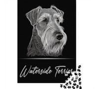 1000 Piece Jigsaw, Waterside Terrier, New Year Gift, 52x38cm/1000pcs