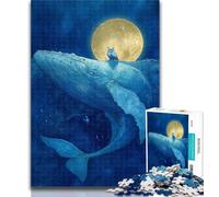 1000 Piece Jigsaw Whales And Owls Adult Jigsaw Puzzles 1000,Toys Educational Games Stress Relieving Great Gifts And Toys 26x38cm