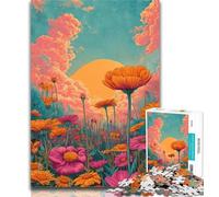 1000 Piece Jigsaw Wildflower Summer 1000 Piece Jigsaw Puzzles,Educational Game for Birthday, Chrismas for And 14 Years Old 26x38cm
