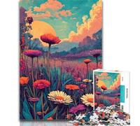 1000 Piece Jigsaw Wildflower Summer Jigsaw Puzzles for Adults 1000,for Is Ideal As A Gift for The Whole Family for And 14 Years Old 50x75cm