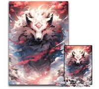 1000 Piece Jigsaw Wolf God Wooden Jigsaw Puzzles for Adults for Teenagers Couples And Friends for Birthdays Christmas 1000 PCS(75x50cm)