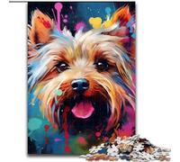 1000 Piece Jigsaw Yorkshire Terrier Impossible Jigsaw Puzzles for Adults size : 50x75cm for Home Decor & Holiday Fun