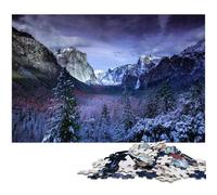 1000 Piece Jigsaw Yosemite Tunnel View Wooden Puzzles Challenging DIY Brain Teaser Perfect Family Game Or Decorative Gift 1000 PCS(75x50cm)