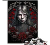 1000 Piece Jigsaw Young Vampire Girl Wooden Jigsaw size 50x75cm Educational Activity for Cognitive Skills Cognitive Skill Improvement