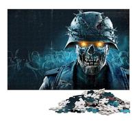 1000 Piece Jigsaw Zombie Halloween SciFi Challenging Puzzles Interactive Family Game DIY Home Decor Brain Challenge Gift 1000 PCS(75x50cm)