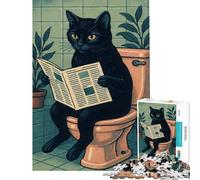 1000 Piece Jigsaws A Cat’s Private Moment Calm Focus Desktop Game Perfect Joint between Each Part Delightful Game for Casual GetTogethers (Size 38x26cm)