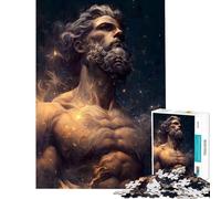 1000 Piece Jigsaws A God And The Stars Interesting Brain Challenge Fine Detail Cutting Workmanship Wonderful Birthday Choice (Size 50x75cm)