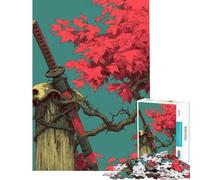 1000 Piece Jigsaws A Warrior's Grave Calm Focus Desktop Game Perfect Joint between Each Part Delightful Game for Casual GetTogethers (Size 50x75cm)