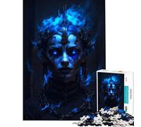 1000 Piece Jigsaws A Woman Bound by Magic Calm Focus Desktop Game Perfect Joint between Each Part Delightful Game for Casual GetTogethers (Size 38x26cm)