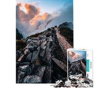 1000 Piece Jigsaws Above The Clouds Calm Focus Desktop Game Neat Fragment No Messy Bits Lovely Pastime for Festive Gatherings (Size 50x75cm)