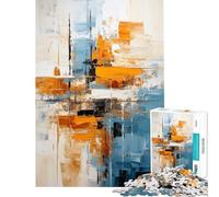 1000 Piece Jigsaws Abstract Art Calm Focus Desktop Game Perfect Joint between Each Part Delightful Game for Casual GetTogethers (Size 50x75cm)