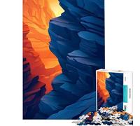 1000 Piece Jigsaws Abstract Canyon Landscape Interesting Brain Challenge Fine Detail Cutting Workmanship Wonderful Birthday Choice (Size 50x75cm)