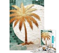 1000 Piece Jigsaws Abstract Gold Decor Calm Focus Desktop Game Perfect Joint between Each Part Delightful Game for Casual GetTogethers (Size 38x52cm)