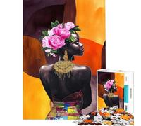 1000 Piece Jigsaws African Ethnic Abstract Puzzle for Adults Toy Wall Decor Difficult Challenge Deal As Gifts for The Whole Family (38x52cm)