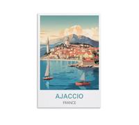 1000 Piece Jigsaws，Ajaccio France Posters For Kids And Adults, Personalised Assembling Jigsaw Fun Game 70x50cm