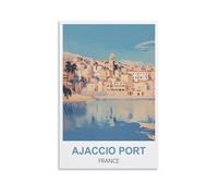 1000 Piece Jigsaws，Ajaccio Port France Jigsaw Puzzles 1000 Pieces for Adults Painting Puzzle 1000 Pieces DIY Challenging Puzzles for Adults 70x50cm