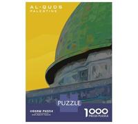 1000 Piece Jigsaws Al Quds Palestine Puzzle for Adults Toy Wall Decor Difficult Challenge Deal As Gifts for The Whole Family 52x38cm/1000pcs