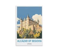 1000 Piece Jigsaws，Alcázar of Segovia Spain Jigsaws Puzzles 1000 Pieces Classic Jigsaws Educational Games Toys ， Best Gift for Adults and Kids 38x26cm