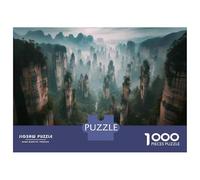 1000 Piece Jigsaws Amazing Zhangjiajie National Forest Park Puzzle for Adults Toy Wall Decor Difficult Challenge Deal As Gifts for The Whole Family 52x38cm/1000pcs