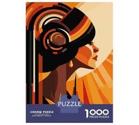 1000 Piece Jigsaws Art Deco Woman Puzzle for Adults Toy Wall Decor Difficult Challenge Deal As Gifts for The Whole Family 70x50cm/1000pcs