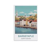 1000 Piece Jigsaws，Barnstaple North Devon 1000 Piece Jigsaw Puzzles for Adults - Challenging Brainteasing Adults Jigsaw Puzzle 38x26CM