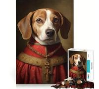1000 Piece Jigsaws Beagle The Pope Exact Cut Art Cognitive Skill Toy Calm Play Time Birthday Game Gift (38x26cm)