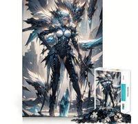 1000 Piece Jigsaws Beautiful Crystal Angel Exact Cut Art Cognitive Skill Toy Calm Play Time Birthday Game Gift (38x52cm)