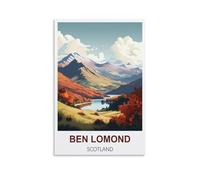 1000 Piece Jigsaws，Ben Lomond Scotland Posters Puzzle 1000 Pieces Wood Puzzle Adult Children'S Educational Toy Family Decompression Game 70x50cm