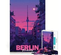 1000 Piece Jigsaws Berlin Aesthetic City Exact Cut Art Cognitive Skill Toy Calm Play Time Birthday Game Gift (50x75cm)