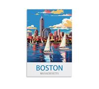 1000 Piece Jigsaws，Boston Massachusetts Jigsaws Puzzles 1000 Pieces Teens Kids Jigsaw Entertainment Toys Brain Challenge Puzzle 38x52cm