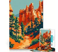 1000 Piece Jigsaws Bryce Canyon Utah Nature Smooth Edge Play Focus Fun Game Cozy Time Play Birthday Game Gift (38x26cm)