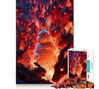 1000 Piece Jigsaws Bunny Apocalypse Smooth Edge Play Focus Fun Game Cozy Time Play Birthday Game Gift (50x75cm)