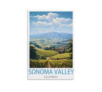 1000 Piece Jigsaws，California Sonoma Valleys, Jigsaws Puzzles 1000 Pieces Teens Kids Jigsaw Entertainment Toys Brain Challenge Puzzle 26x38CM