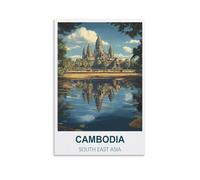 1000 Piece Jigsaws，Cambodia South East Asia Puzzle 1000 Pieces, Relaxing and Challenging Gift for Adults, Teens, Seniors 38x52cm