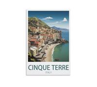 1000 Piece Jigsaws，Cinque Terre Italy Landscape Jigsaws Puzzles 1000 Pieces Classic Jigsaws Educational Games Toys ， Best Gift for Adults and Kids 70x50cm