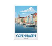 1000 Piece Jigsaws，Copenhagen Denmarks, Home Decor Birthday Party Gift Toy for Men Women Elders Seniors 38x52cm