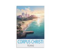 1000 Piece Jigsaws，Corpus Christi Texas Home Decor Birthday Party Gift Toy for Men Women Elders Seniors 26x38cm