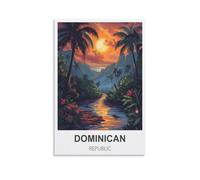 1000 Piece Jigsaws，Dominican Republic Jigsaw Adult Decompression Game Puzzle Students Toys for Children Christmas Birthday Gifts 38x26cm