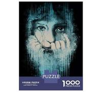 1000 Piece Jigsaws Emotional Woman's Face Art Print Puzzle for Adults Toy Wall Decor Difficult Challenge Deal As Gifts for The Whole Family 70x50cm/1000pcs