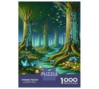 1000 Piece Jigsaws Fairy Tale Forest Glade Puzzle for Adults Toy Wall Decor Difficult Challenge Deal As Gifts for The Whole Family 52x38cm/1000pcs