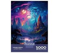 1000 Piece Jigsaws Fantasy Galaxy Landscape Puzzle for Adults Toy Wall Decor Difficult Challenge Deal As Gifts for The Whole Family 38x26cm/1000pcs