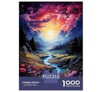 1000 Piece Jigsaws Fantasy Landscape Art Print-9 Puzzle for Adults Toy Wall Decor Difficult Challenge Deal As Gifts for The Whole Family 70x50cm/1000pcs