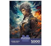 1000 Piece Jigsaws Fantasy Male Character Art Print Puzzle for Adults Toy Wall Decor Difficult Challenge Deal As Gifts for The Whole Family 52x38cm/1000pcs