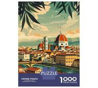 1000 Piece Jigsaws Florence Italy Scenery Puzzle for Adults Toy Wall Decor Difficult Challenge Deal As Gifts for The Whole Family 70x50cm/1000pcs